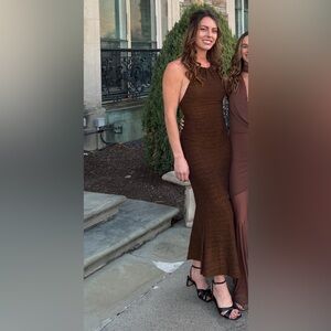 REVOLVE Copper Maxi Dress